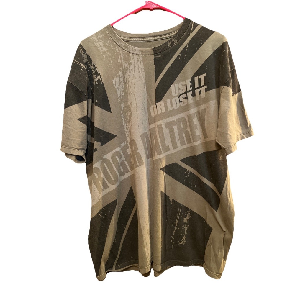 Roger Daltrey Use It Or Lose It Tour 2009 The Who Green T-Shirt Size XL